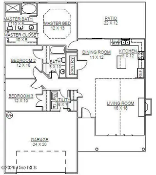 4020 Bluewater Boulevard, New Bern, NC 28562 – photo 3: Floor Plan