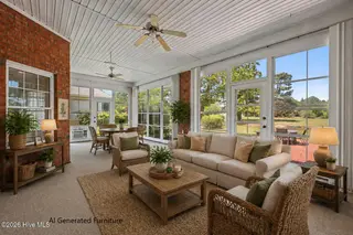 5917 Santo Domingo Court, New Bern, NC 28560 – photo 19: Warm Sunroom Furnished