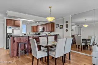 1505 Salter Path Road 304, Indian Beach, NC 28512 — 2-bedroom condo in Summer Winds Condominiums, Indian Beach, NC, photo 8 of 53: Dining & Kitchen Area