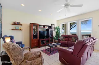 1700 Salter Path Road N102 The Ocean Club, Indian Beach, NC 28512 – photo 4: Living room overlooking sound