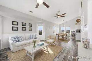 1426 N New River Drive, Surf City, NC 28445 – photo 10: Living Room Virtually Staged