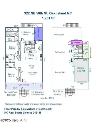 322 NE 50th Street, Oak Island, NC 28465 – photo 2: 322 NE 50th Floor Plan Graphic