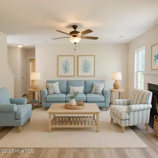 1115 Lunenburg Place, Jacksonville, NC 28540 – photo 8: 1115 Lunenburg Staged-Living Room