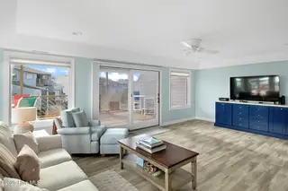 301 Salter Path Road 12 Genesis, Pine Knoll Shores, NC 28512 – photo 11: Open Living Room with Ocean Views