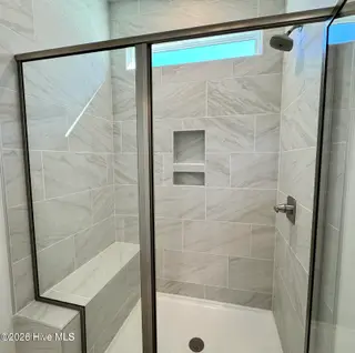 2012 Red Woodpeckers Court, Leland, NC 28451 — 3-bedroom home in Terrapin, Leland, NC, photo 14 of 23: Primary Shower