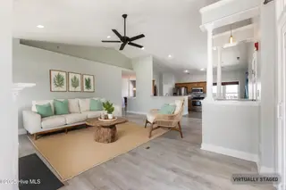 208 Carolina Beach Avenue S, Carolina Beach, NC 28428 – photo 10: Virtually Staged Living Room