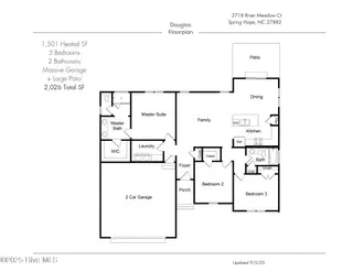 Lot 26 River Meadow Court, Spring Hope, NC 27882 – photo 15: Douglas - 2718 River Meadow FP (Landscap