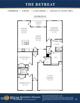 1223 Petite Terre Court, New Bern, NC 28560 – photo 3: The Retreat Floor Plan
