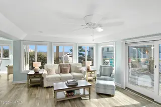 301 Salter Path Road 12 Genesis, Pine Knoll Shores, NC 28512 – photo 5: Open Living Room with Ocean Views