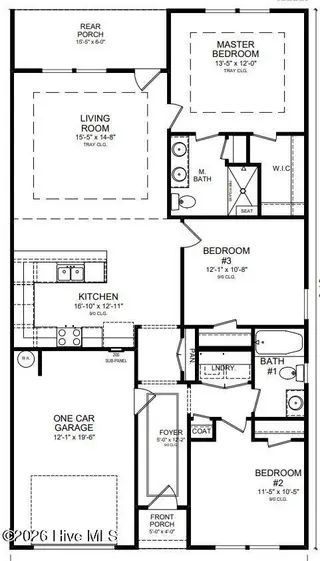 1099 Fryar Avenue 97, Leland, NC 28451 – photo 2: Eastlyn Floor Plan no Loft