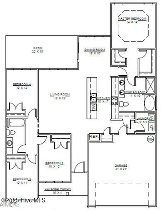 1017 Croaker Court, New Bern, NC 28562 – photo 14: Floor Plan
