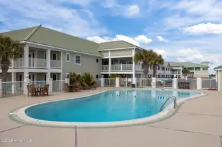 The Islander Suites, Emerald Isle — 1-bedroom condo in The Islander Suites, Emerald Isle, NC, photo 14 of 23: Community Pool