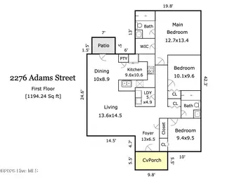2276 Adams Street, Wilmington, NC 28401 – photo 2: 2276 adams sketch