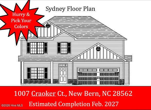 1007 Croaker Court, New Bern, NC 28562 – photo 1 of 12: MLS photo 8-28-26