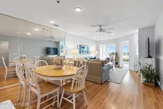 1916 Inlet Village Circle SW Unit 3a, Ocean Isle Beach, NC 28469 — 2-bedroom condo in Inlet Wacche, Ocean Isle Beach, NC, photo 8 of 38: Dining area