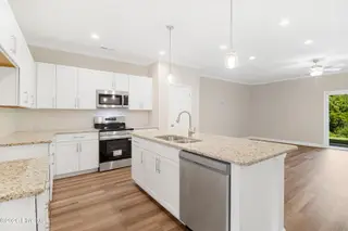 228 Cline Way Unit 131, Beaufort, NC 28516 – photo 7: Kitchen Open to Living Room