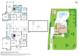 3805 Charleston Court, Greenville, NC 27834 – photo 2: 002_Floor Plan & Site Map copy