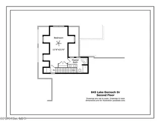 845 Lake Dornoch Drive, Pinehurst, NC 28374 – photo 10: Second Floor - Floor Plan