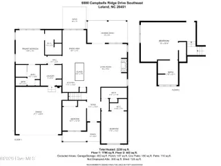 6880 Campbells Ridge Drive SE, Leland, NC 28451 – photo 2: FLoorplan-6880 Campbells JPEG