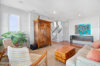 301 Old Causeway Road, Atlantic Beach, NC 28512 – photo 13: Living room w AB bridge views