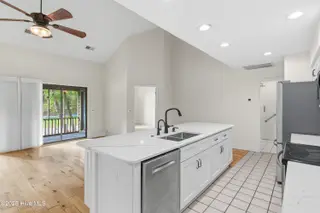 212 Kings Trail # A, Sunset Beach, NC 28468 – photo 11: Upstairs kitchen to LR