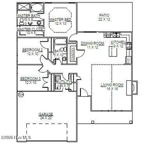 4014 Bluewater Boulevard, New Bern, NC 28562 – photo 3: Floor Plan