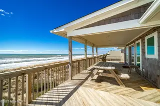 1819 Salter Path Road, Indian Beach, NC 28512 – photo 12: Open & covered porch overlooks beach