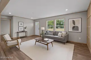 3870 Barnes Hill Church Road, Nashville, NC 27856 – photo 17: Entrance Living Room Virtual Staging