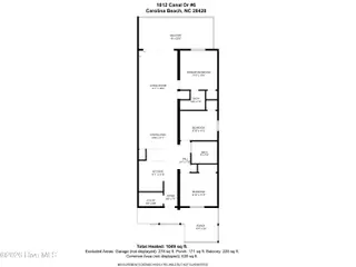 1812 Canal Drive Apt 6, Carolina Beach, NC 28428 – photo 5: mls-Floorplan-1812 Canal Dr #6