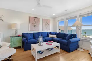 1010 Salter Path Road 6, Indian Beach, NC 28512 – photo 5: Living room with sound views