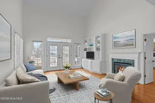 203 Red Snapper Drive, Emerald Isle, NC 28594 – photo 7: Living Room Virtually Staged