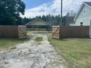 4314 E Nc Highway 53 E, Burgaw, NC 28425 — 3-bedroom home, Burgaw, NC, photo 3 of 56: Fence Front