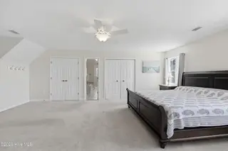 215 Bayshore Drive, Elizabeth City, NC 27909 — 3-bedroom home in Brickhouse Point, Elizabeth City, NC, photo 17 of 68: Primary Bedroom