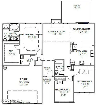 4022 Bluewater Boulevard, New Bern, NC 28562 – photo 3: Floor Plan