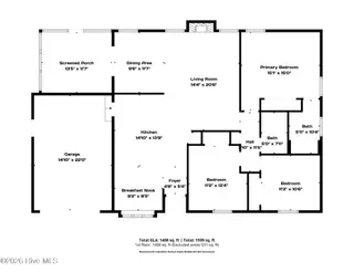 161 Raintree Circle, Jacksonville, NC 28540 – photo 5: 161 raintree cr floor plan