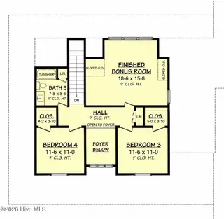2901 Good Shepherd Trail, Spring Hope, NC 27882 — 4-bedroom home in The Village of Old Spring Hope, Spring Hope, NC, photo 13 of 14: 2nd floor plan