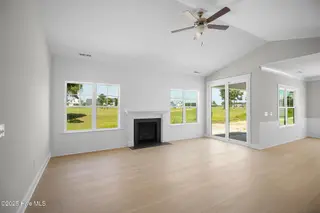 201 Windswept Lane, Beaufort, NC 28516 – photo 6: Living Room w/ Golf Course Views