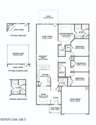 115 White Bark Avenue Lot 20, Rocky Mount, NC 27804 – photo 2: Lot 20 - 2030B floorplan