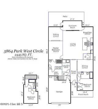 5864 Park West Circle, Leland, NC 28451 – photo 2: Floor Plan