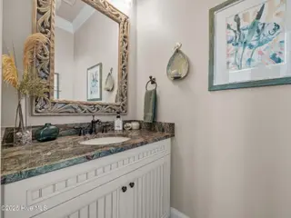 6414 Ocean Drive, Emerald Isle, NC 28594 – photo 24: Half bathroom, top floor landing