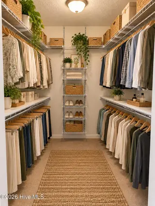 2018 Fairways West Drive, New Bern, NC 28562 — 3-bedroom home in Greenbrier, New Bern, NC, photo 8 of 13: Primary Closet