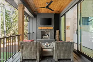 32 Chestertown Drive, Pinehurst, NC 28374 – photo 12: Deck with Fireplace