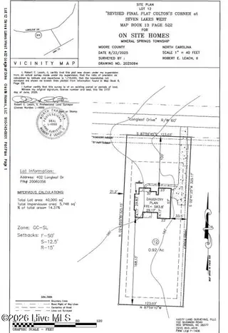 402 Longleaf Drive, West End, NC 27376 – photo 7: plat plan