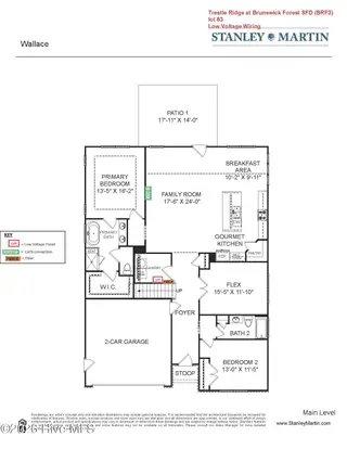 4511 Abberley Way 63, Leland, NC 28451 – photo 3: Wallace Floor plan BRF Lot 63_Page_1