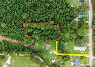 145 Mcgowan Road, Jacksonville, NC 28540 — lot, Jacksonville, NC, photo 5 of 15: Access Shown in Yellow
