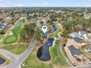 1708 Oakbrook Drive SW, Ocean Isle Beach, NC 28469 – photo 10: Aerial Perspective with Pond View