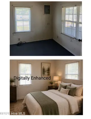 409 Plum Street, New Bern, NC 28560 – photo 20: Bedroom AI enhanced