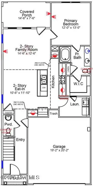 1206 Sunwater Terrace, Leland, NC 28451 — 3-bedroom townhome in Grand Park, Leland, NC, photo 2 of 48: 184 1st floor