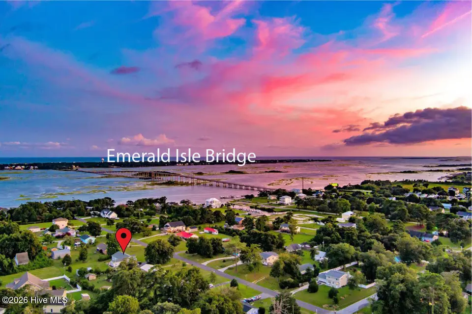 307 Anita Forte Drive, Cape Carteret, NC 28584 – photo 1 of 49: Sunset aeriald