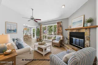 7601 Windward Drive, New Bern, NC 28560 – photo 7: Living Area with AI Generated Furnishing